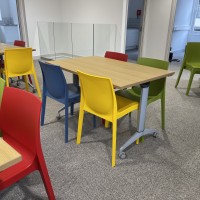 Strata chairs with Endurance flip top tables